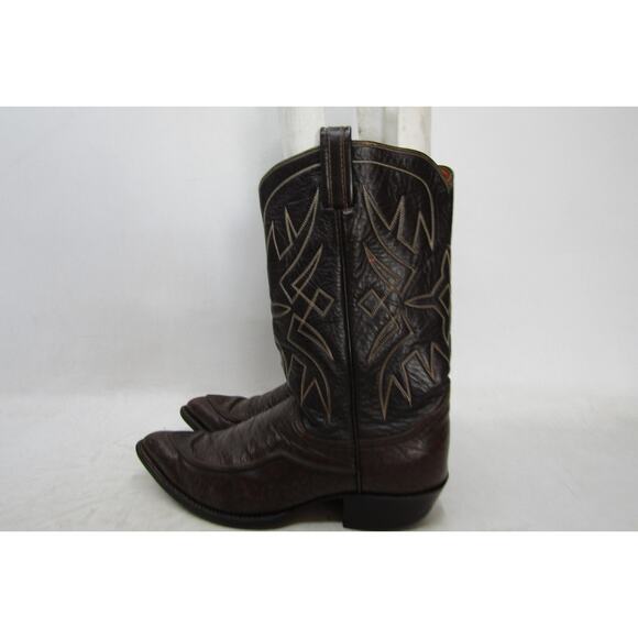 TONY LAMA Gold Label Mens Size 9.5 D Brown Leather Cowboy Western Boots main image 4